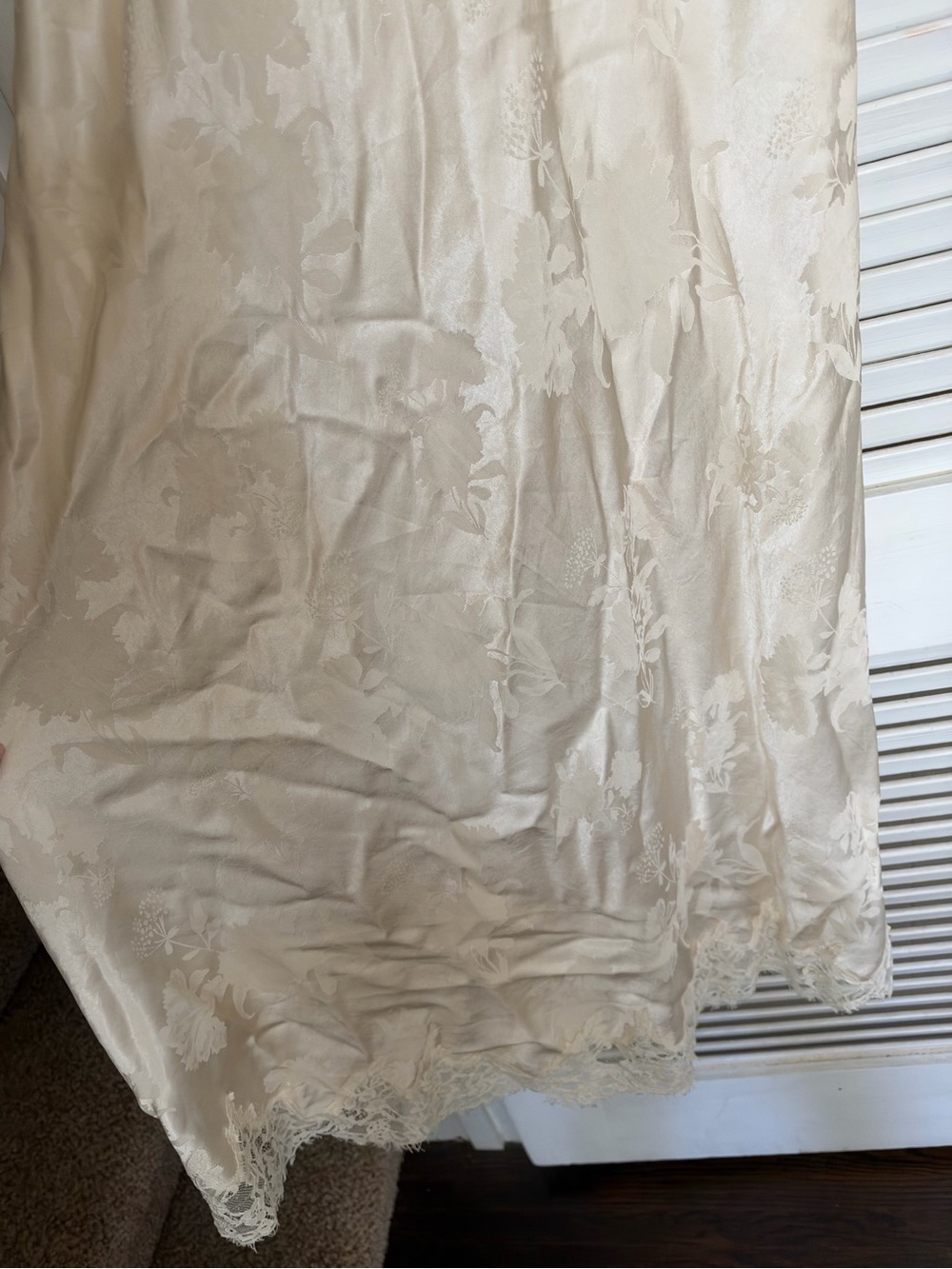 For Love & Lemons Cream Lace-Trim Maxi Dress - Picture 6 of 7